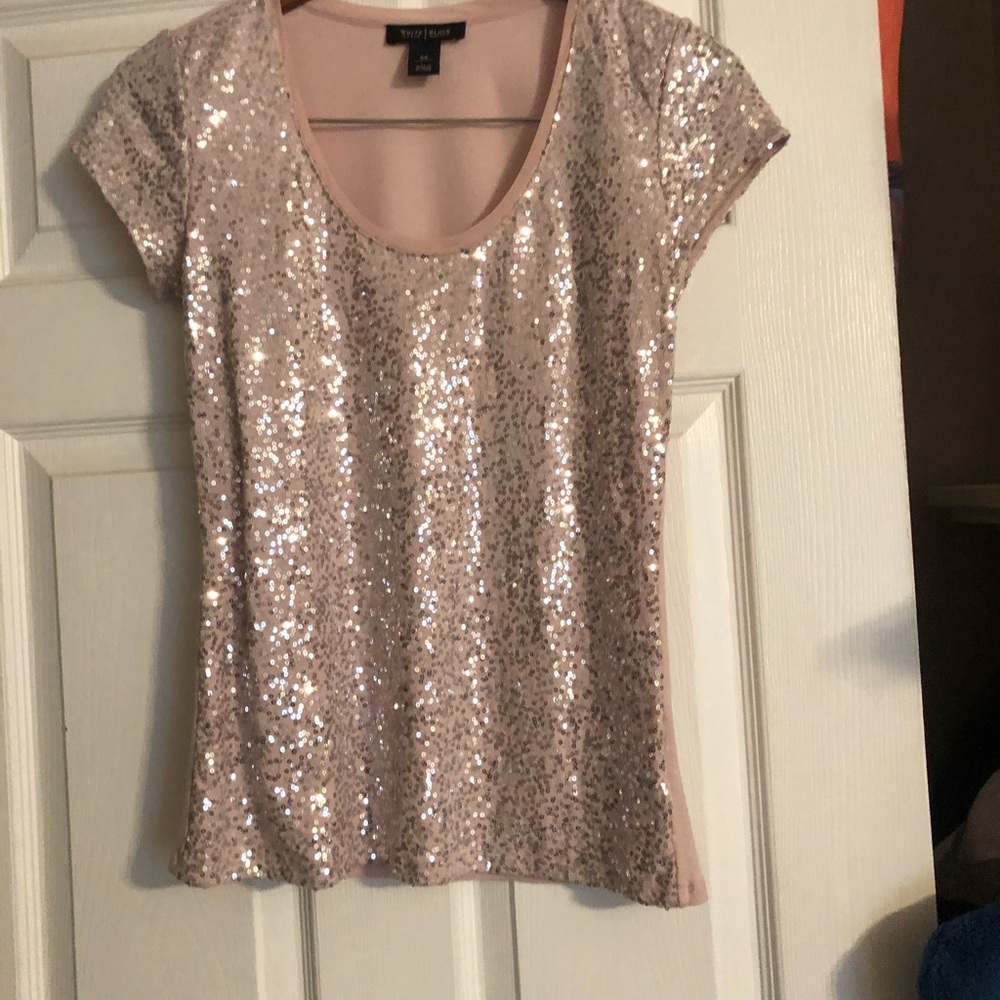 Pink and sequined pretty Tee